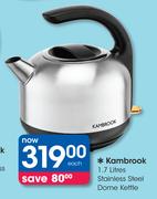 Kambrook 1.7Ltr Stainless Steel Dome Kettle