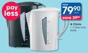 Clicks 1.7Ltr Auto Kettle Each