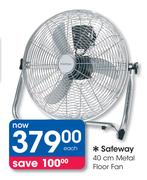 Safeway 40cm Metal Floor Fan
