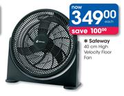 Safeway 40cm High Velocity Floor Fan