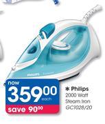 Philips 2000 Watt Steam Iron GC1028/20