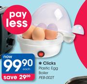 Clicks Plastic Egg Boiler PEB-002T-Each