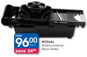 Clicks Multi Functional Black Grater-Each