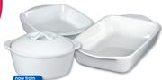Clicks Porcelain 22cm Round Or 37cm Rectangular Baker-Each