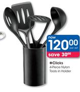 Clicks 4 Piece Nylon Tools In Holder-Per Set