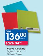  Love Cooking Digital Colour Platform Scale Each