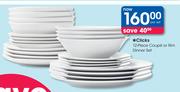 Clicks 12-Piece Coupe Or Rim Dinner Set-Per Set