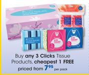 Clicks Tissue Products-Per Pack