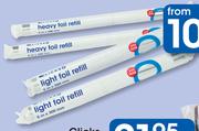 Clicks 5m Aluminium Foil Light-Per Roll
