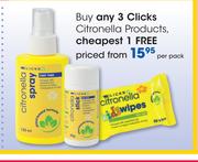 Clicks Citronella Products-Per pack