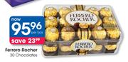 Ferrero Rocher 30 Chocolate-Per Box