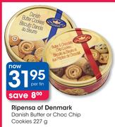 Ripensa Of Denmark Danish Or Choc Chip Cookies-227g