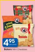 Bakers Mini Cheddars-Per Pack