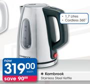 Kambrook 1.7Ltr Stainless Steel Kettle