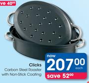 Clicks Carbon Steel Roaster With Non Stick Coating-Each