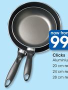 Clicks 20cm Aluminium Frying Pan-Each