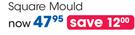Love To Bake Non-Stick Carbon Steel Square Mould-Each