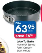 Love To Bake Non-Stick Spring Form Carbon Steel Mould-Each