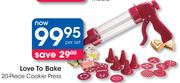 Love To Bake 20 Piece Cookie Press-Per Set