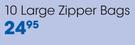 Clicks 10 Large Zipper Bags-Per Pack