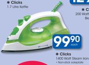 Clicks 1400 Watt Steam Iron