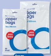 Clicks 20 Small Zipper Bags-Per Pack
