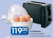 Safeway Plastic Egg Boiler Or 2 Slice Toaster JA-2785-Each