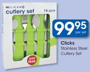Clicks Stainless Steel Cutlery Set-Per Set