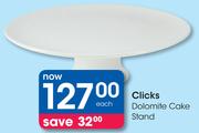 Clicks Dolomite Cake Stand-Each