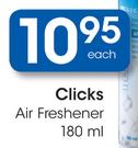 Clicks Air Freshener-180ml Each