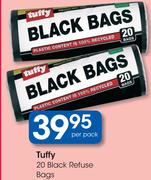 Tuffy 20 Black Refuse Bags-Per Pack