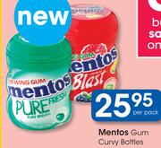 Mentos Gum Curvy Bottles-Per Pack