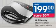 Safeway Stainless Steel Sandwich Maker