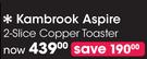 Kambrook Aspire 2 Slice Copper Toaster
