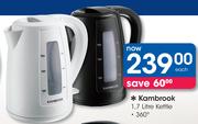 Kambrook 1.7Ltr Kettle 360 Degree-Each