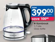 Kambrook 1.7Ltr Glass Kettle