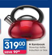 Kambrook Stove Top Kettle Induction Or Gas-Each