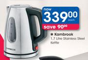 Kambrook 1.7Ltr Stainless Steel Kettle