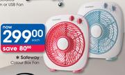 Safeway Colour Box Fan-Each