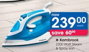 Kambrook 2200W Steam & Spray Iron