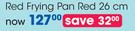 Love Cooking Red Frying Pan Red 26Cm