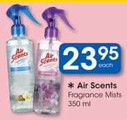 Air Scents Fragrance Mists-350ml Each