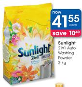 Sunlight 2 In 1 Auto Washing Powder-2Kg