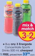 Energate Concentrate Sports Drinks-500ml Each