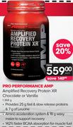 Pro Performance AMP Amplified Recovery Protein XR Chocolate Or Vanilla-1368g Each