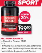 Pro Performance L-Glutamine Powder 5000-227g Each