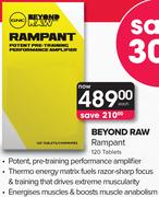 Beyond Raw Rampant 120 Tablets-Each