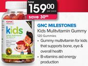 GNC Milestones Kids Multivitamin Gummy 120 Gummies-Per Pack