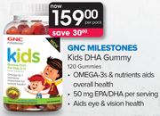GNC Milestones Kids DHA Gummy 120 Gummies-Per Pack