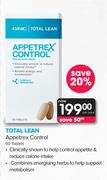 GNC Total Lean Appetrex Control-60 Tablets Per Pack